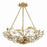 Crystorama Marselle 6 Light Chandelier, Antique Gold