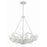 Crystorama Marselle 6 Light Chandelier, Matte White