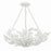 Crystorama Marselle 6 Light Chandelier, Matte White