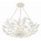Crystorama Marselle 6 Light Semi Flush Mount, Matte White