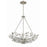 Crystorama Marselle 6 Light Chandelier, Antique Silver