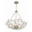 Crystorama Marselle 6 Light Chandelier, Antique Silver