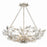 Crystorama Marselle 6 Light Chandelier, Antique Silver