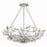 Crystorama Marselle 6 Light Chandelier, Antique Silver