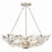 Crystorama Marselle 6 Light Chandelier, Antique Silver