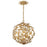 Crystorama Marselle 4 Light Mini Pendant, Antique Gold - MSL-314-GA