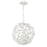 Crystorama Marselle 4 Light Mini Pendant, Matte White