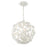 Crystorama Marselle 4 Light Mini Pendant, Matte White