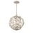 Crystorama Marselle 4 Light Mini Pendant, Antique Silver - MSL-314-SA