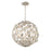 Crystorama Marselle 6 Light Pendant, Antique Silver - MSL-316-SA