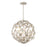 Crystorama Marselle 6 Light Pendant, Antique Silver