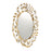 Crystorama Marselle 30" Mirror, Antique Gold