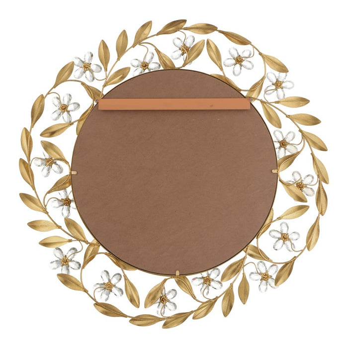 Crystorama Marselle 30" Mirror, Antique Gold