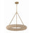 Crystorama Oakley 6 Light Chandelier, Soft Gold