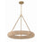 Crystorama Oakley 6 Light Chandelier, Soft Gold