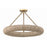 Crystorama Oakley 6 Light Semi Flush Mount, Soft Gold