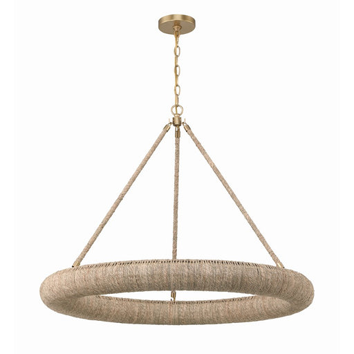 Crystorama Oakley 8 Light Chandelier, Soft Gold