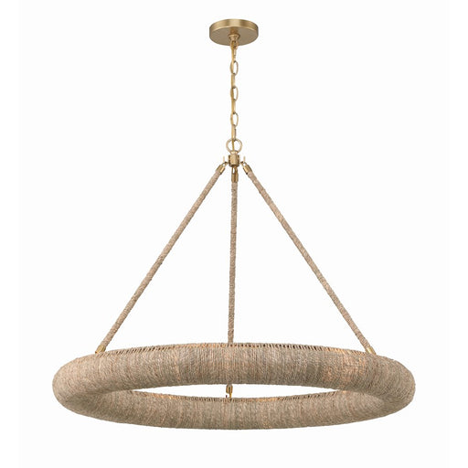 Crystorama Oakley 8 Light Chandelier, Soft Gold