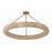 Crystorama Oakley 8 Light Semi Flush Mount, Soft Gold