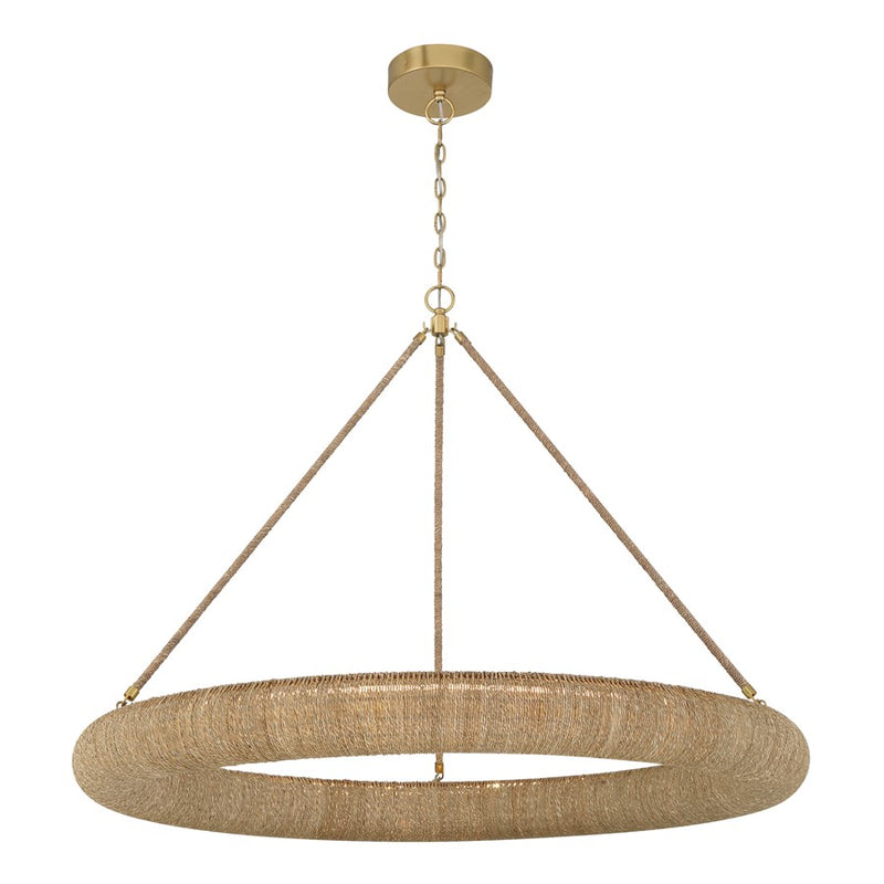 Crystorama Oakley 1 Light 48" Chandelier, Soft Gold