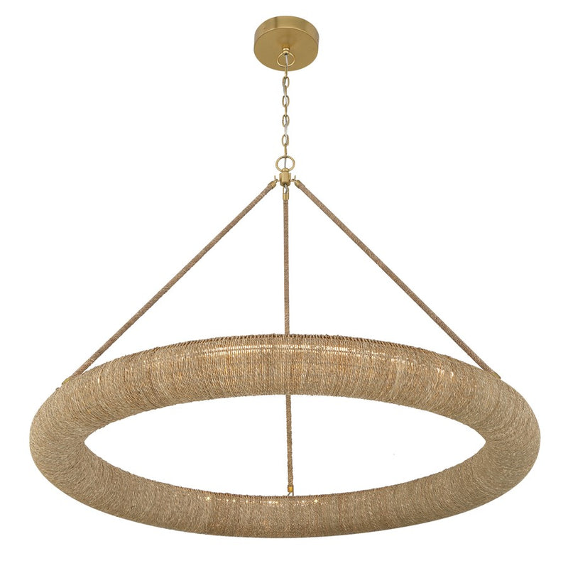 Crystorama Oakley 1 Light 48" Chandelier, Soft Gold