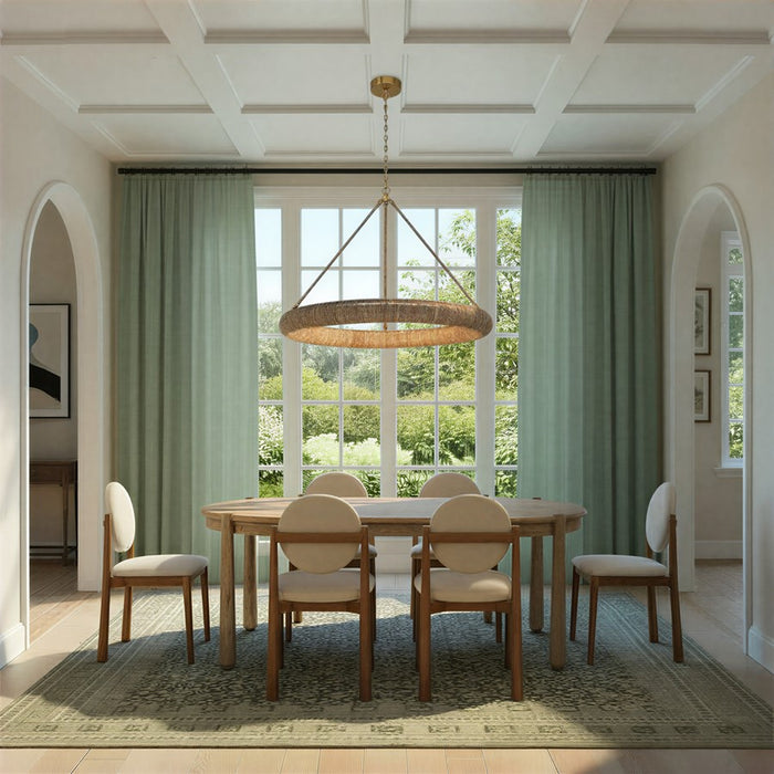 Crystorama Oakley 1 Light 48" Chandelier, Soft Gold