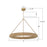 Crystorama Oakley 1 Light 48" Chandelier, Soft Gold