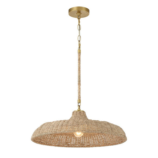 Crystorama Odessa 1 Light Pendant, Soft Gold - ODS-7801-SG