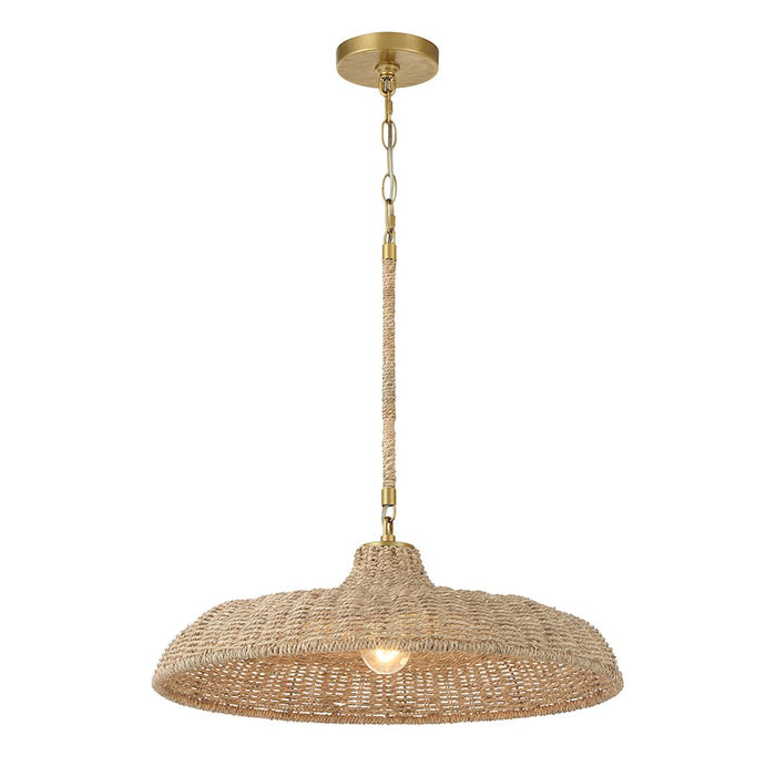 Crystorama Odessa 1 Light Pendant, Soft Gold - ODS-7801-SG