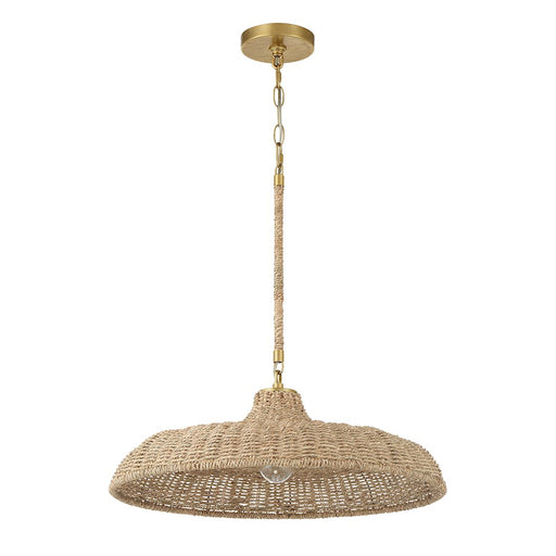 Crystorama Odessa 1 Light Pendant, Soft Gold