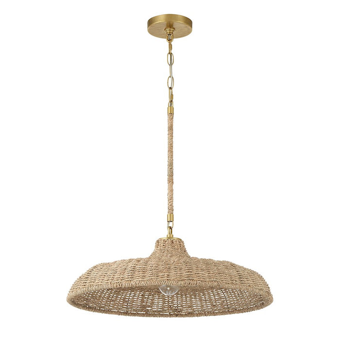 Crystorama Odessa 1 Light Pendant, Soft Gold