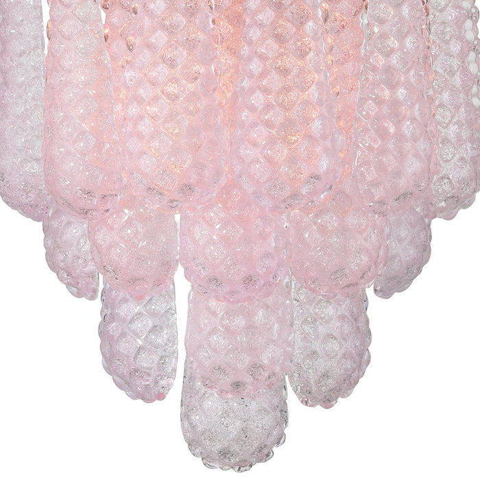 Crystorama Ollie 2 Light Sconce, Aged Brass/Sand Glass Blush