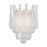 Crystorama Ollie 2 Light Sconce, Aged Brass/Sand Glass Clear - OLL-6002-AG-CL