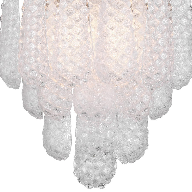 Crystorama Ollie 2 Light Sconce, Aged Brass/Sand Glass Clear