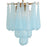 Crystorama Ollie 4Lt Semi Flush Mount, Brass/Sand Blue