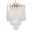 Crystorama Ollie 4 Light Pendant, Aged Brass/Sand Glass Clear