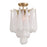 Crystorama Ollie 4Lt Semi Flush Mount, Brass/Sand Clear - OLL-6004-AG-CL-CEILING