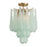 Crystorama Ollie 4Lt Semi Flush Mount, Brass/Sand Green - OLL-6004-AG-GR-CEILING