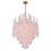 Crystorama Ollie 16 Light Chandelier, Brass/Sand Glass Blush
