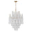 Crystorama Ollie 16 Light Chandelier, Brass/Sand Glass Clear