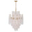 Crystorama Ollie 16 Light Chandelier, Brass/Sand Glass Clear