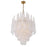Crystorama Ollie 16 Light Chandelier, Brass/Sand Glass Clear