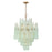 Crystorama Ollie 16 Light Chandelier, Brass/Sand Glass Green - OLL-6006-AG-GR