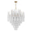 Crystorama Ollie 21 Light Chandelier, Brass/Sand Glass Clear