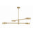 Crystorama Orson 4 Light Chandelier, Modern Gold/Clear
