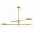 Crystorama Orson 4 Light Chandelier, Modern Gold/Stone