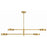 Crystorama Orson 4 Light Chandelier, Modern Gold/Stone