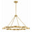 Crystorama Orson 8 Light Chandelier, Modern Gold/Stone