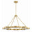 Crystorama Orson 8 Light Chandelier, Modern Gold/Stone