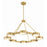 Crystorama Orson 8 Light Chandelier, Modern Gold/Stone